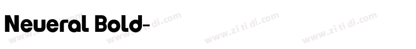 Neueral Bold字体转换